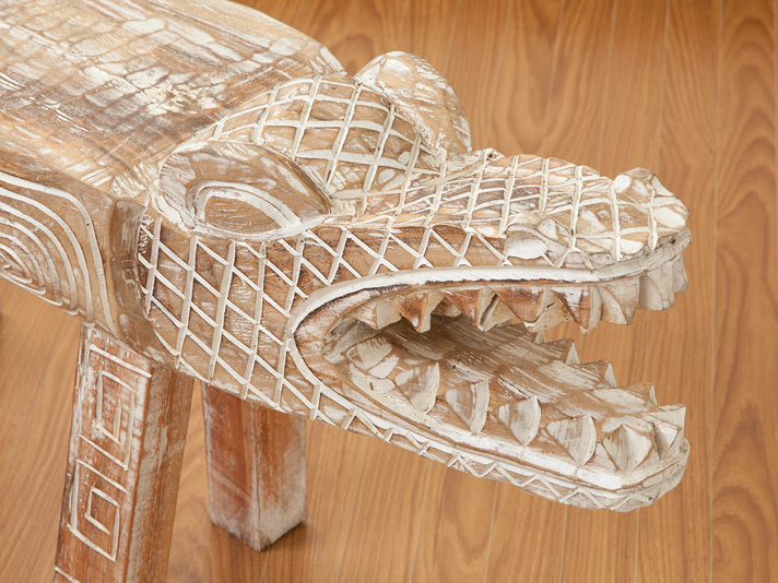 楽天市場】ワニ サイドテーブル 動物 オブジェ アジアン 雑貨 木製