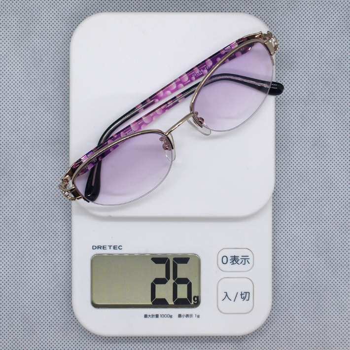 楽天市場】セレブに輝く リボンが飾るおしゃれ老眼鏡 パープルレンズ