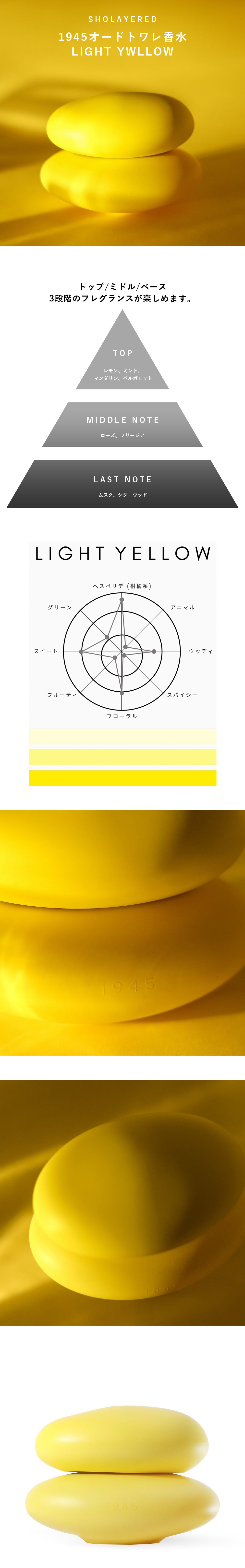 楽天市場】1945 オードトワレ ライトイエロー LIGHT YELLOW 50ml