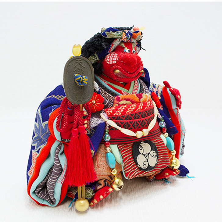 楽天市場】上原装子作 古布創作人形 赤鬼 大 送料無料 敬老の日 和雑貨