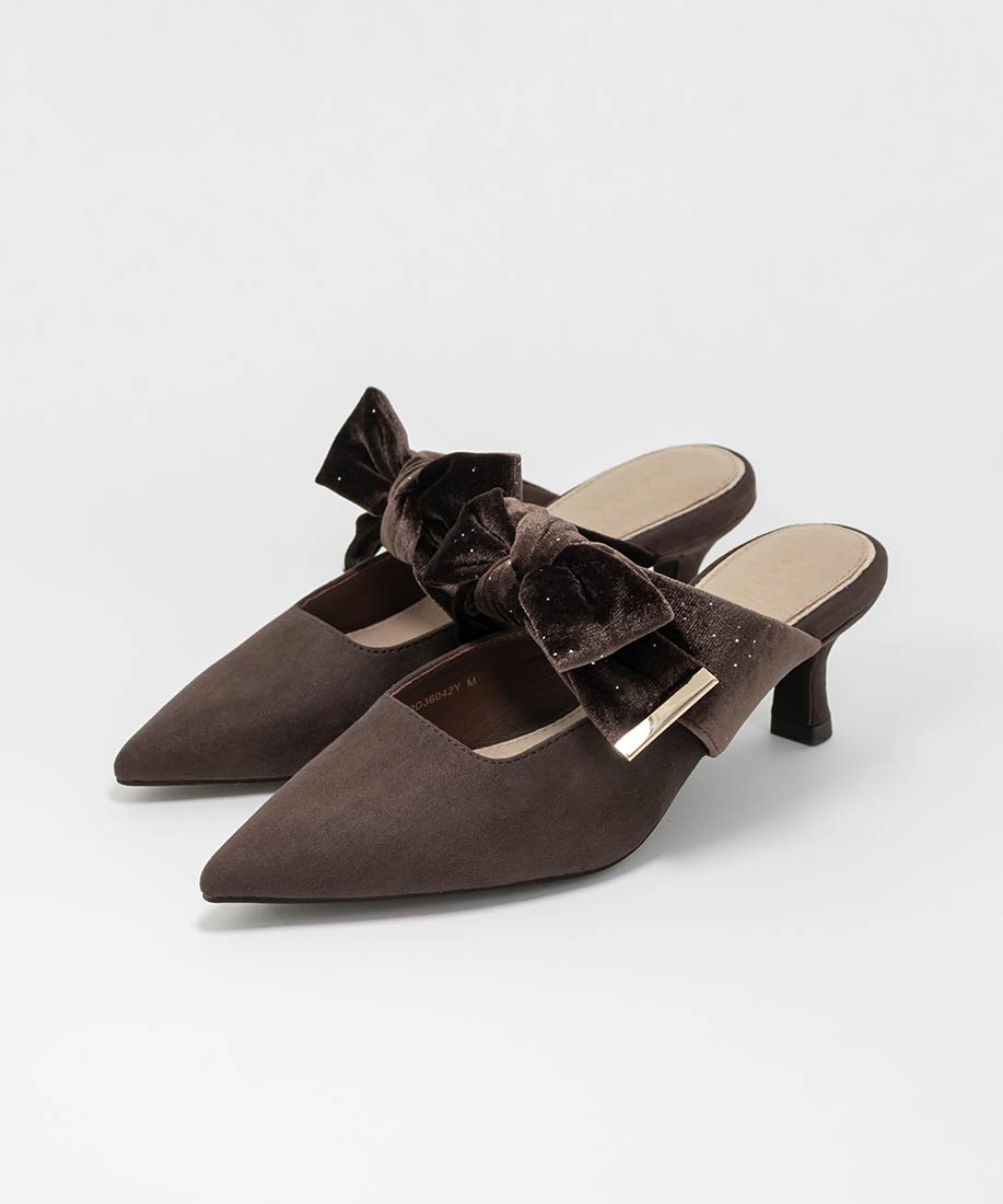 SALE】ビッグベロアリボンミュールパンプスRANDA公式サイト