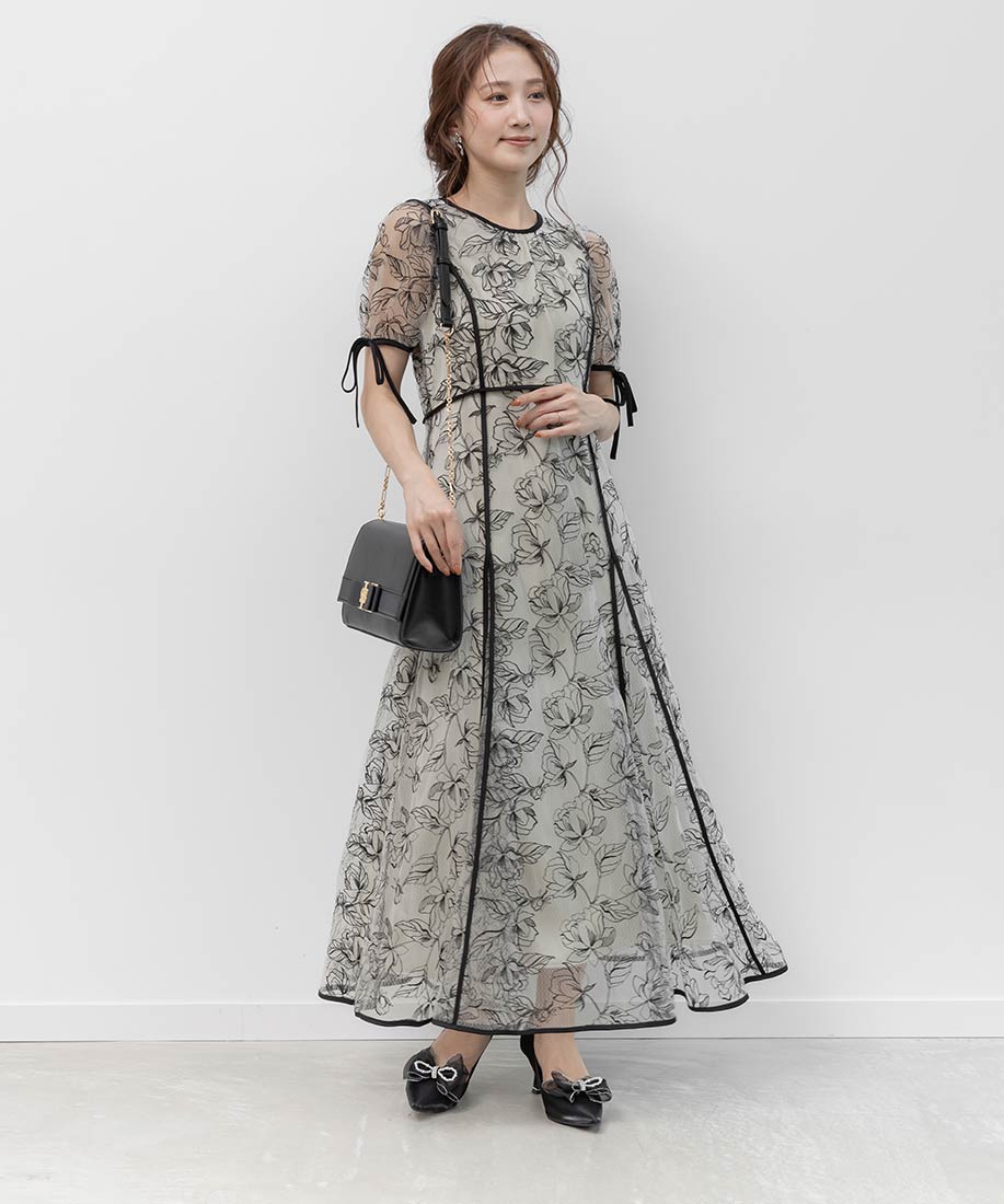 エンブロイダリーチュールパイピングドレスRANDA公式サイト