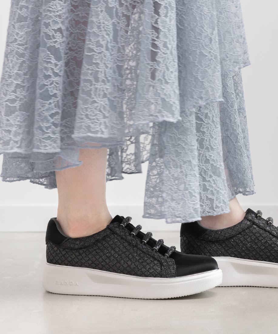 ビジューパーツグリッタースニーカーRANDA公式サイト