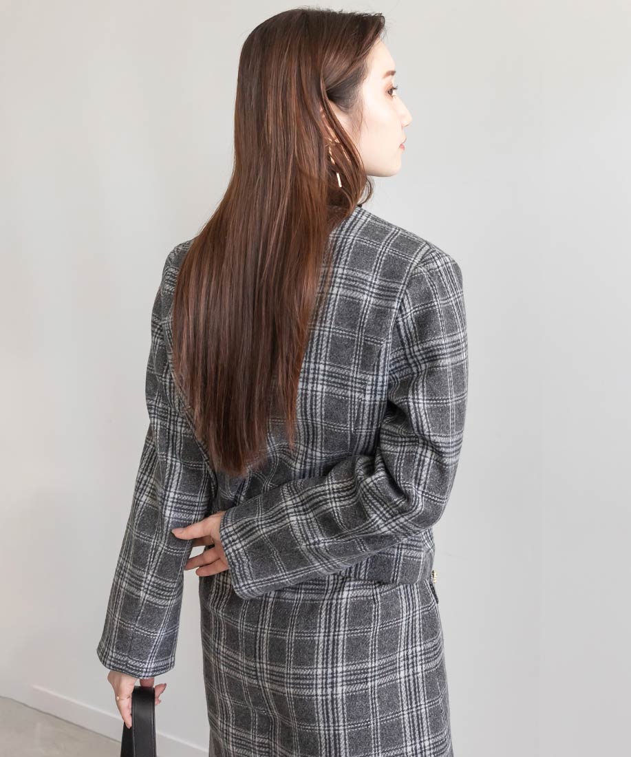 SALE】ノーカラークロップドジャケットRANDA公式サイト