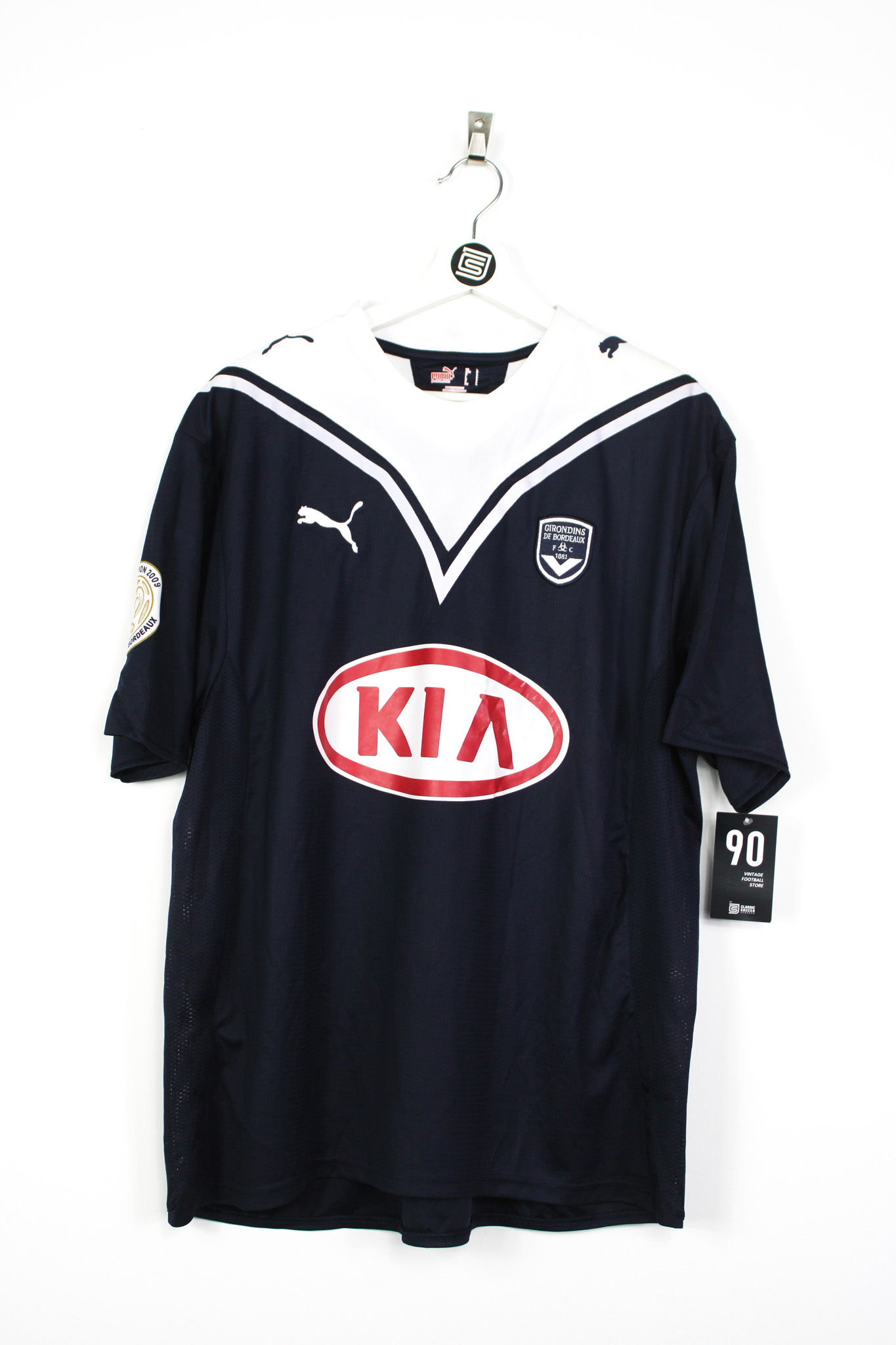 2009-10 Bordeaux home jersey (# 8 GOURCUFF) - L • RB - Classic