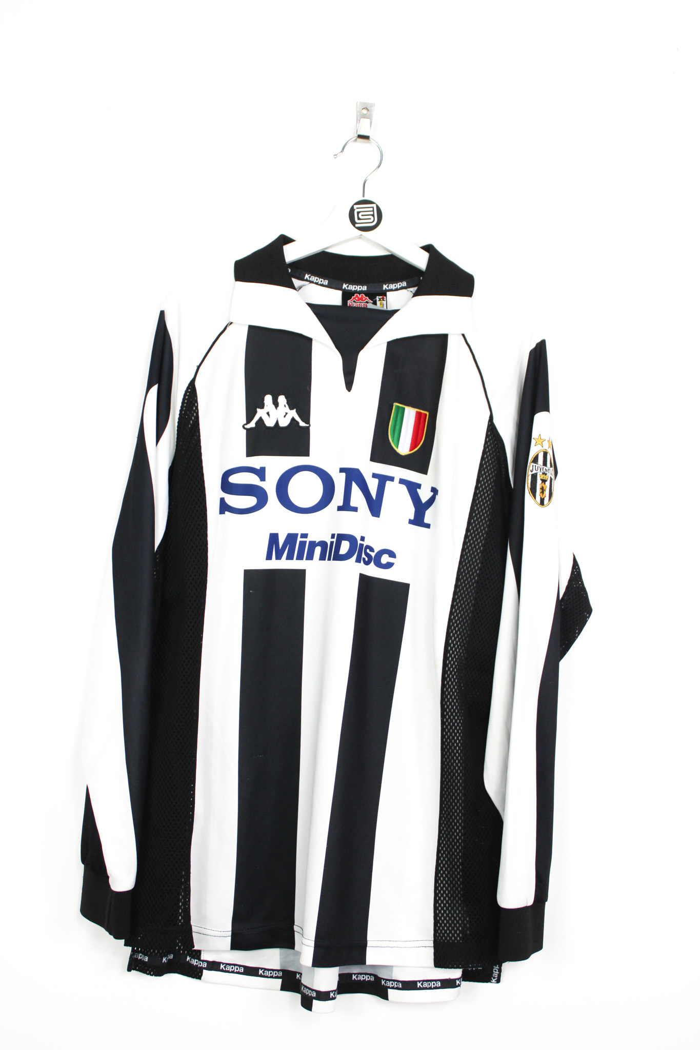 1997-98 Juventus L/S home jersey (#21 ZIDANE) - XL • RB - Classic