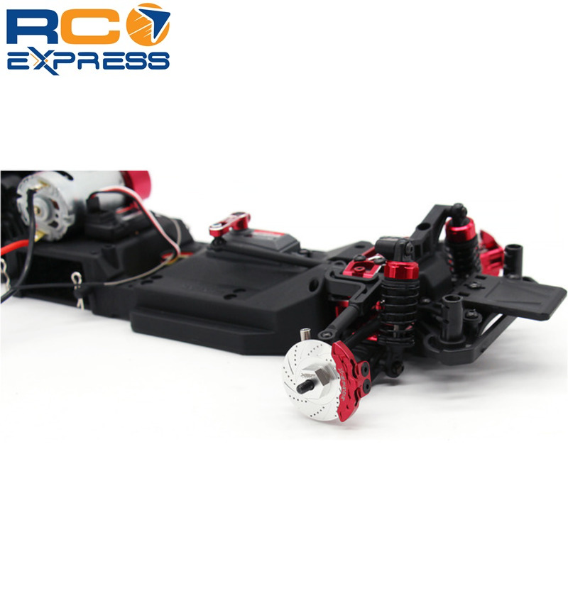 X Spede Kyosho Fazer FZD2 Aluminum Brake Disc Red Caliper FZT10P02