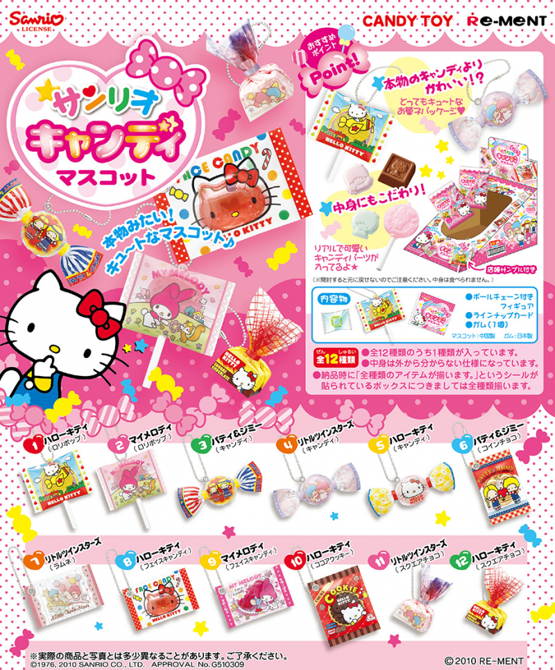 サンリオキャンディマスコット：商品案内 | 株式会社リーメント