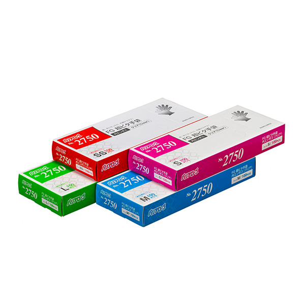 No.2750 FG超ピタ手袋 クリア 内エンボス | 手袋(ポリエチレン