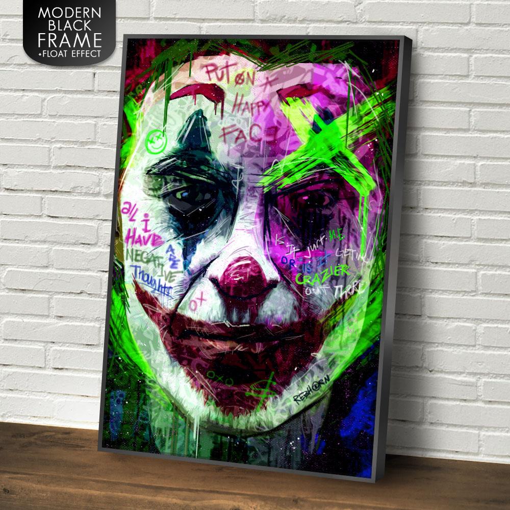 The Joker's World Modern Day Canvas Wall Art – REBHORN DESIGN