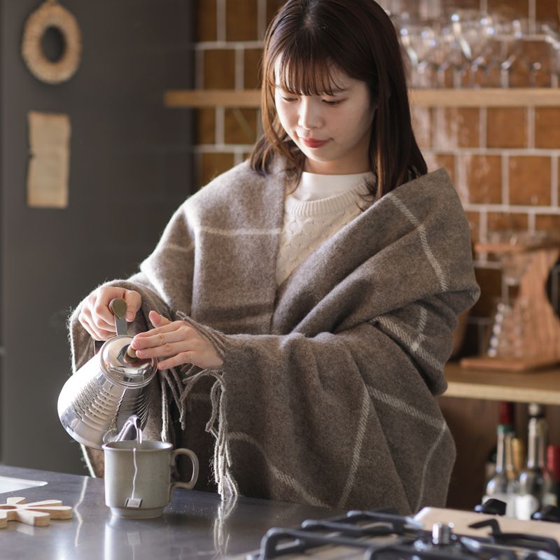 ウールブランケット Silkeborg ダナーヤ ウィンドウペン ｜家具