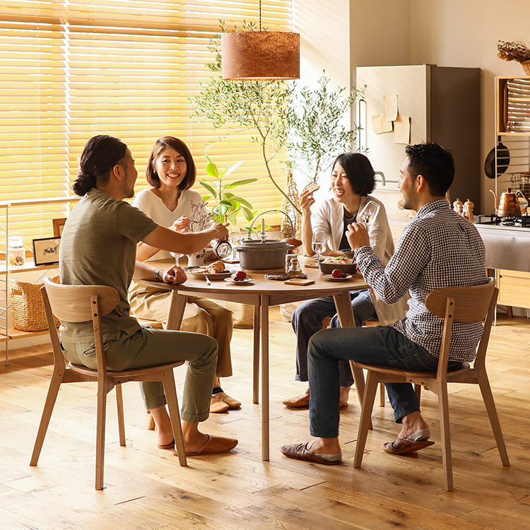 ダイニングテーブル RIVER 円形 直径120cmタイプ ｜家具・インテリア