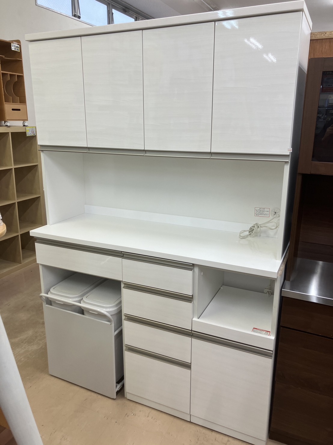 最終値引き】ニトリ リガーレ 食器棚 キッチンカウンター 140cm