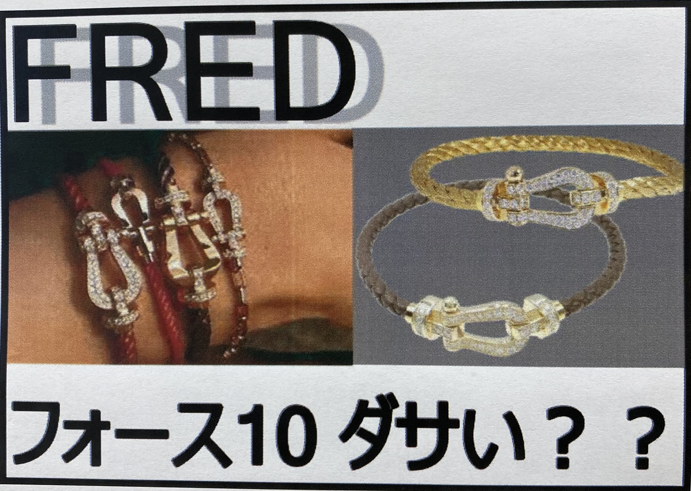 フォース10はダサい？】フレッド 世界でたった一つのオリジナル