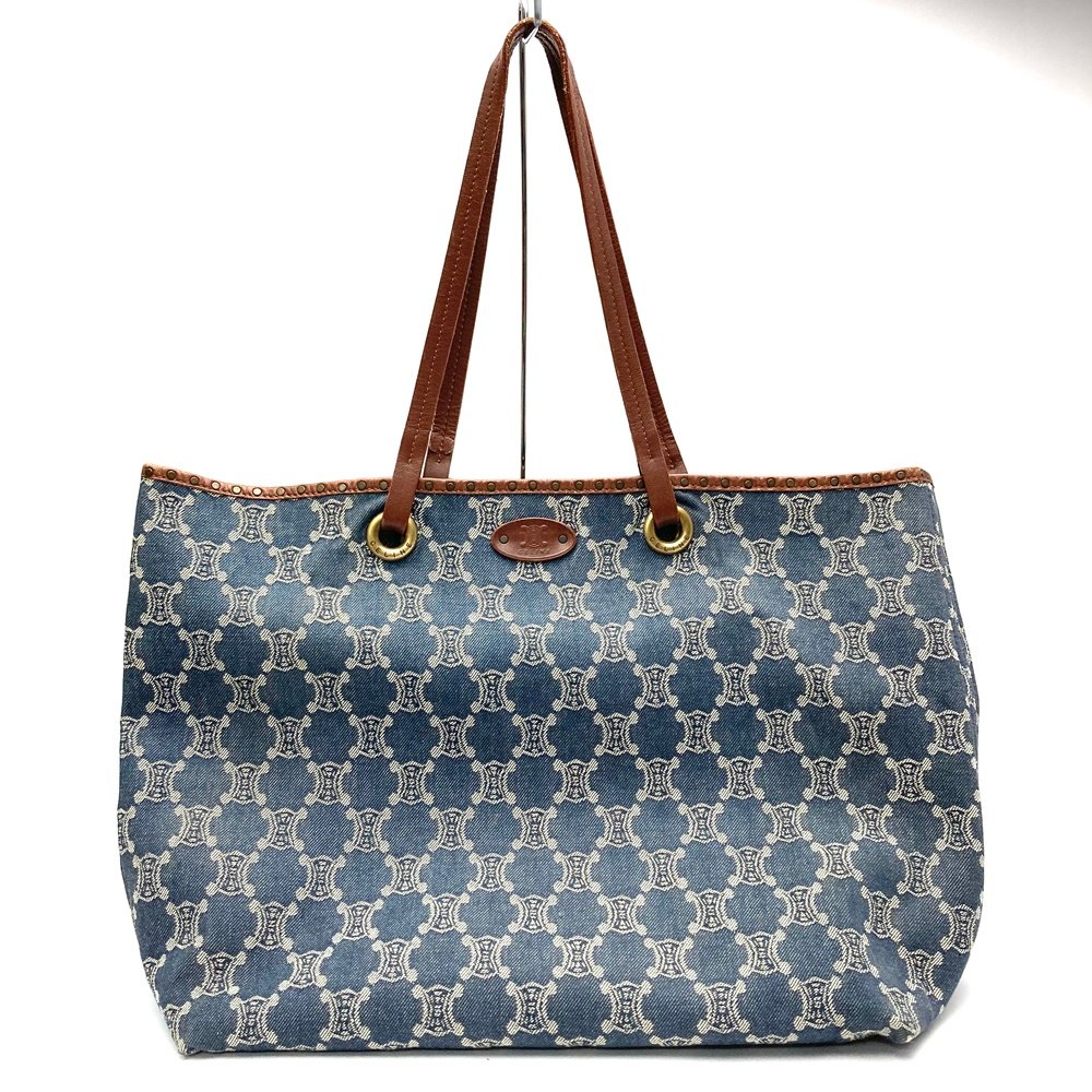 CELINE セリーヌ パリマカダム マカダム柄 デニム地 トートバッグ