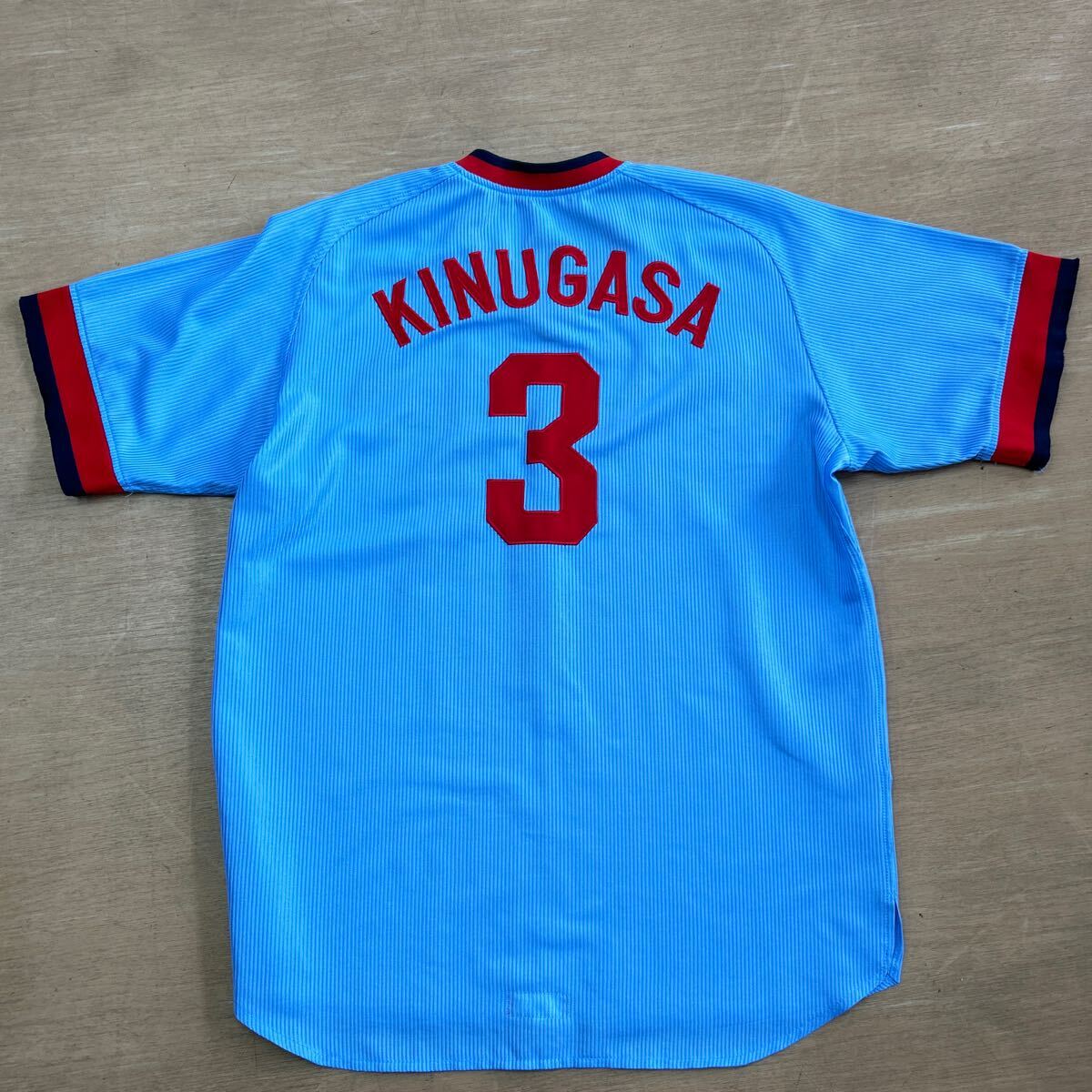 広島東洋カープ 復刻ユニフォーム 刺繍 衣笠祥雄選手 3番 (ブルー O