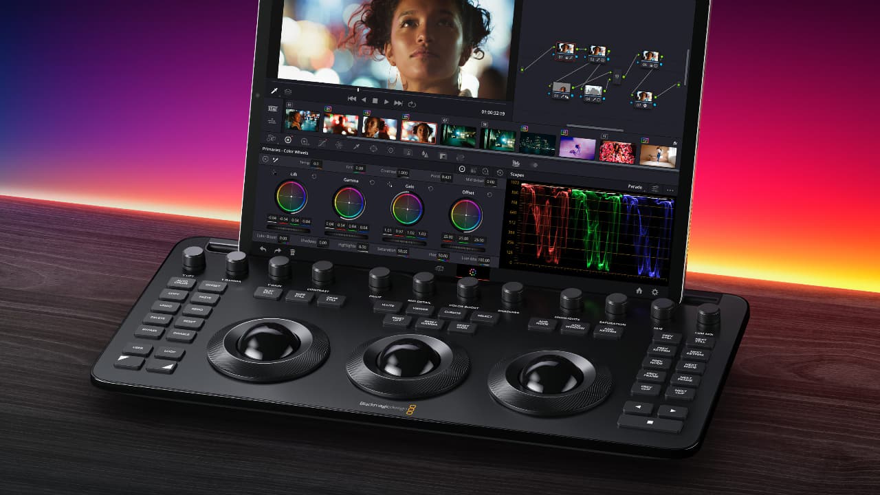 The DaVinci Resolve Micro Color Panel, a new and more affordable