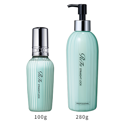 うねりを整え、まっすぐにロック。酸熱の力で仕上げるストレートヘア