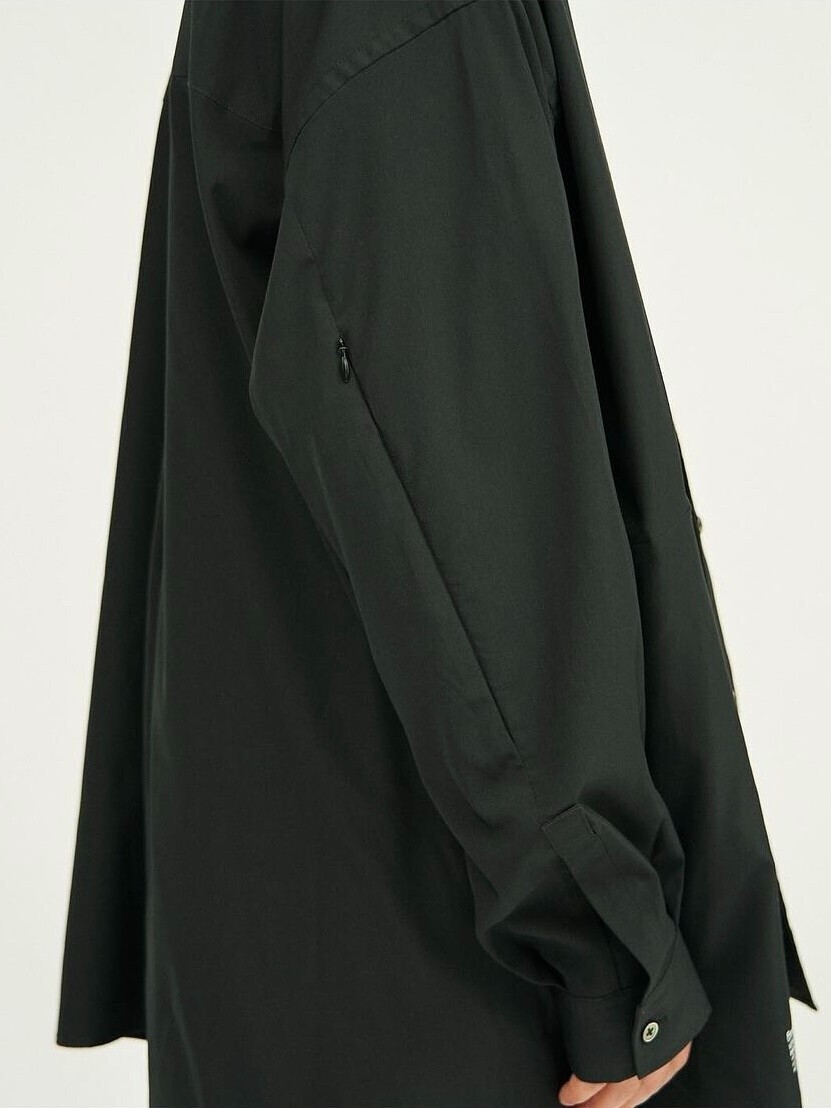 ストレッチマットタフタバンドカラーシャツ - フレッシュサービス