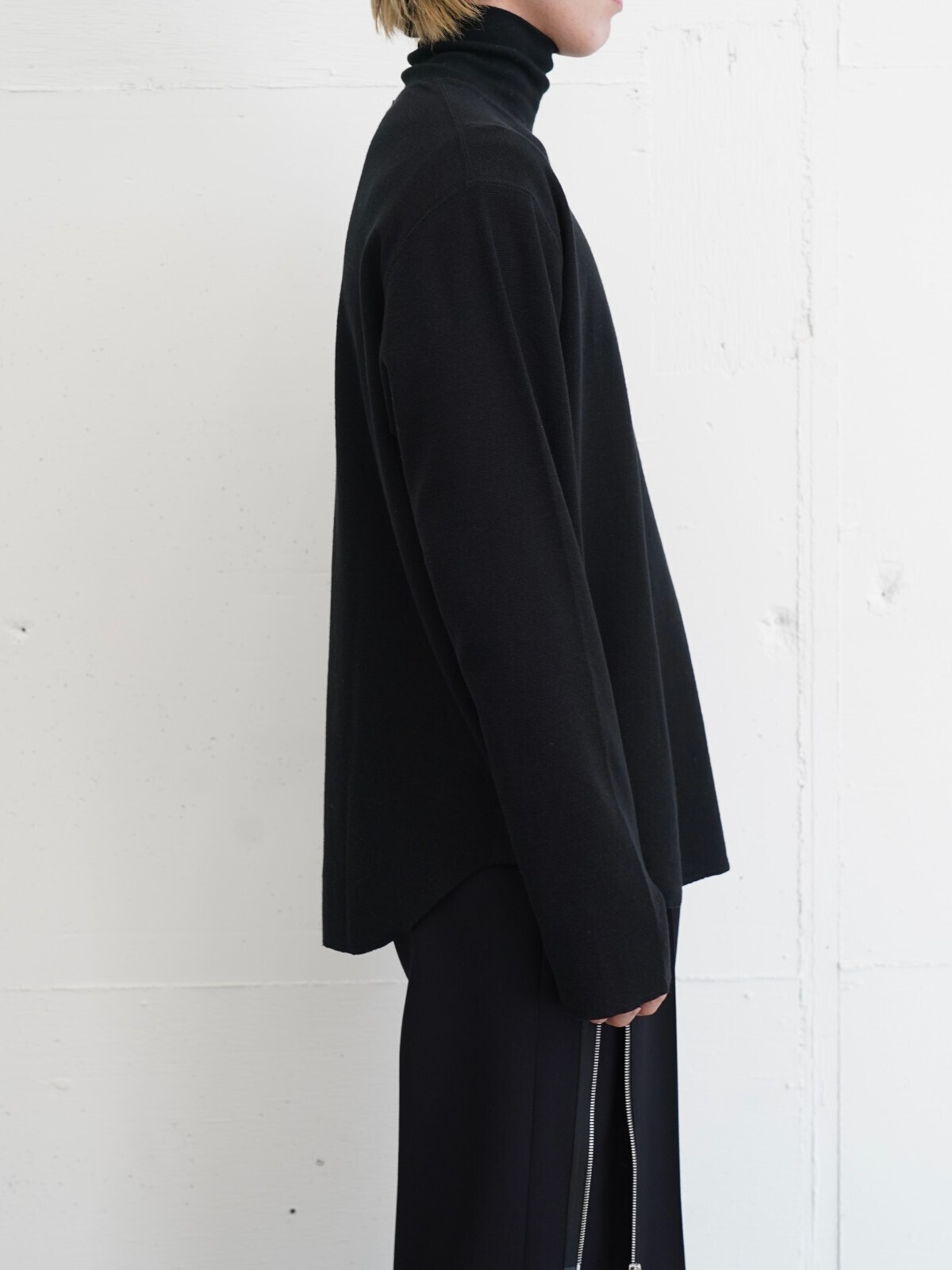 SY32 ブラック ハイネックロンTEE XL ロンt ブランド（SY32 by SWEET