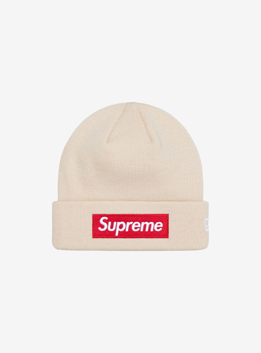 Supreme New Era Box Logo Beanie Stone (FW24) | ResellZone