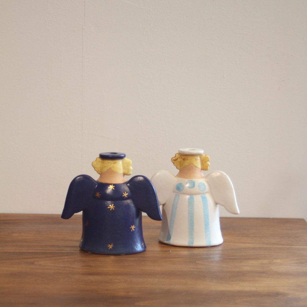 リサラーソン / Lisa Larson 天使 キャンドルホルダー エンジェル 中古