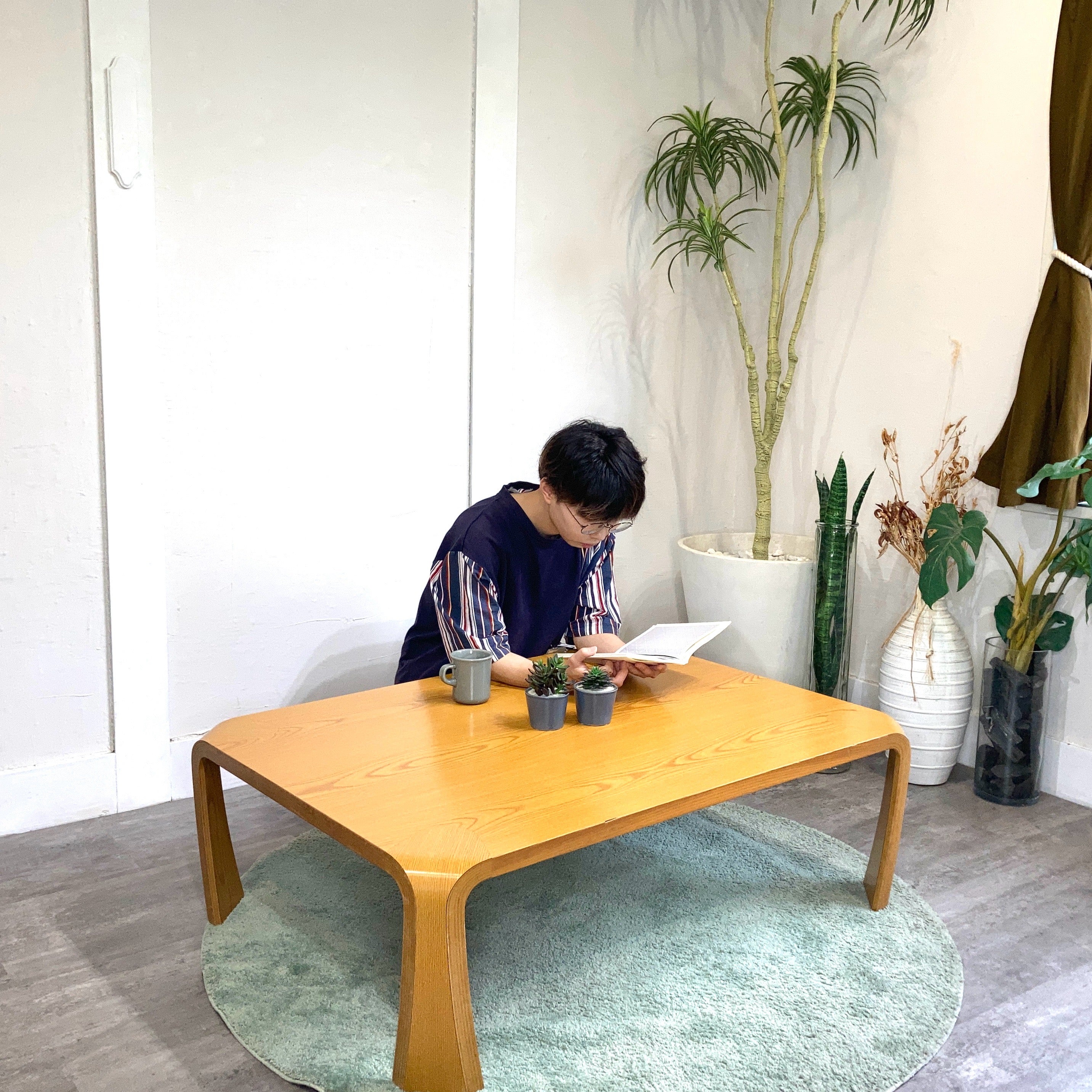 天童木工 / Tendo 座卓 ケヤキ 乾三郎 和 ローテーブル リビング