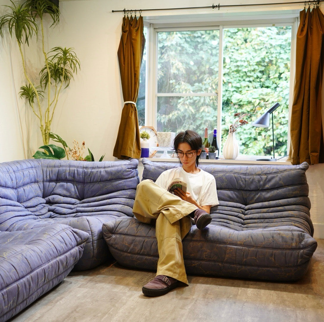 リーン・ロゼ ligne roset トーゴ 3Pソファ 3人掛け キルトカバー付き