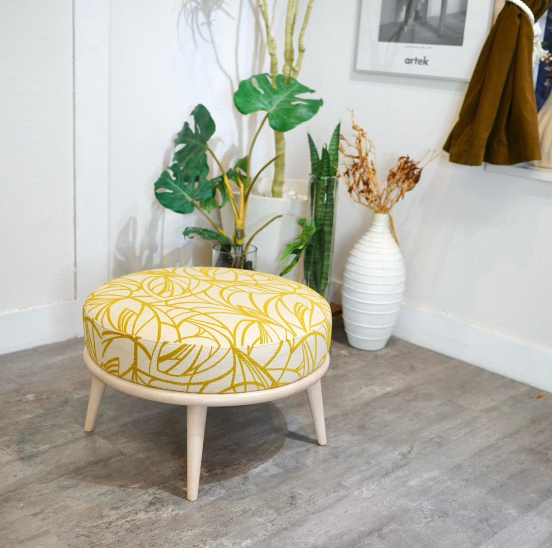 柏木工 / KASHIWA シビル / CIVIL スツール オットマン 中古 ブルー