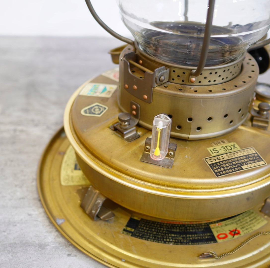ニッセン / 日本船燈 ストーブ IS-3 ゴールドフレーム レトロ 暖房器具