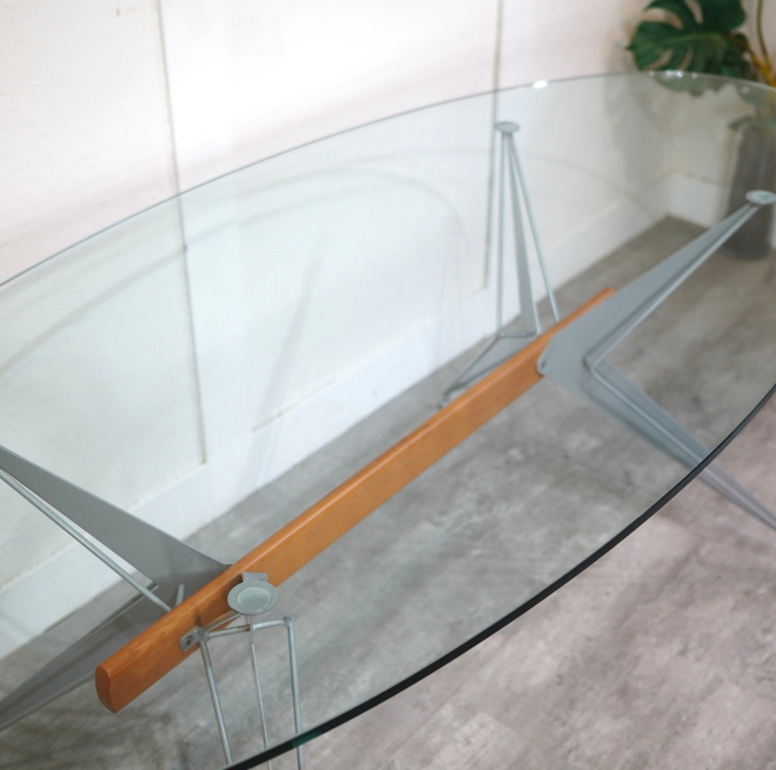 ファセム / Fasem T-38 ガラストップテーブル ダイニングテーブル