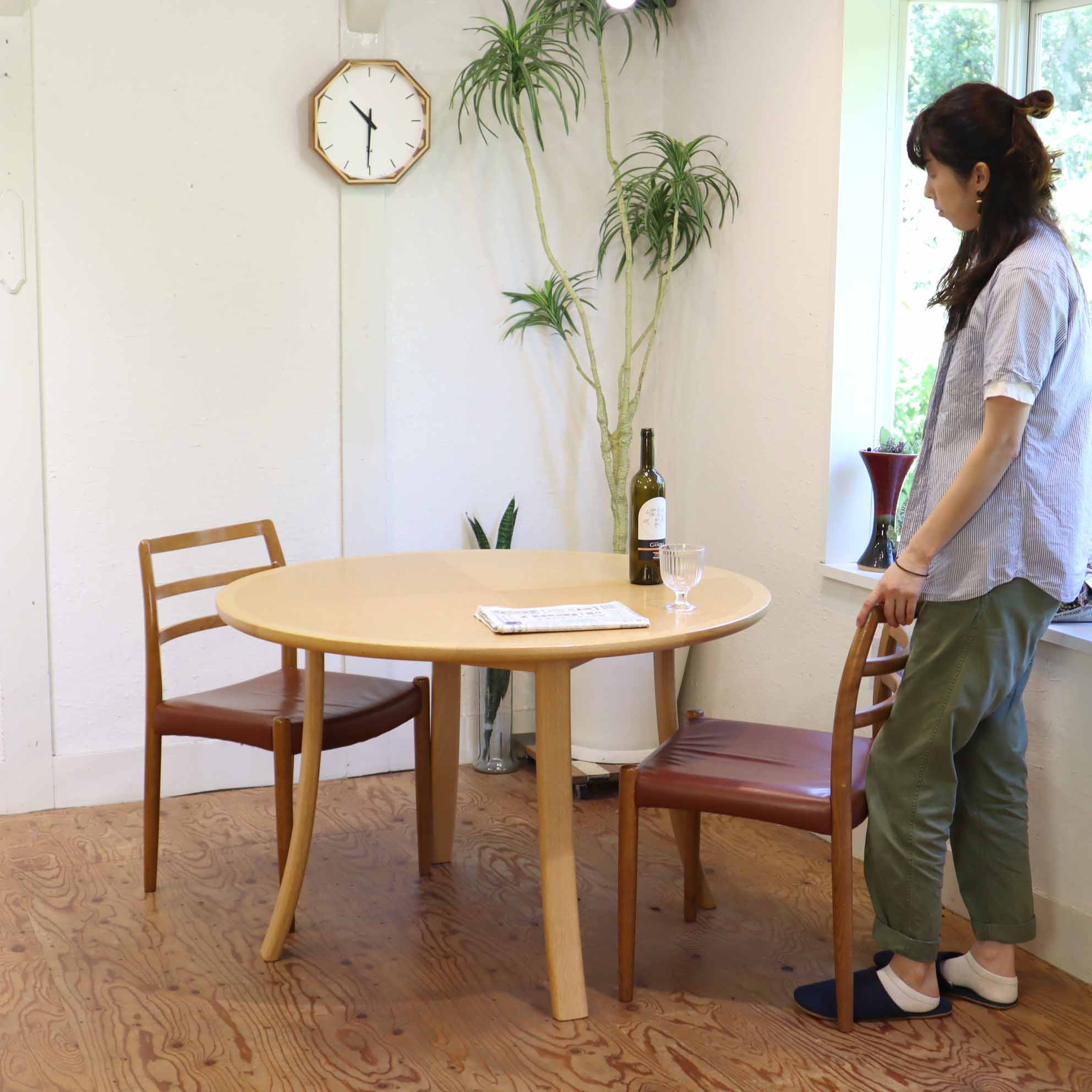 カンディハウス/CONDE HOUSE ルントオム/RUNT OM 丸テーブル