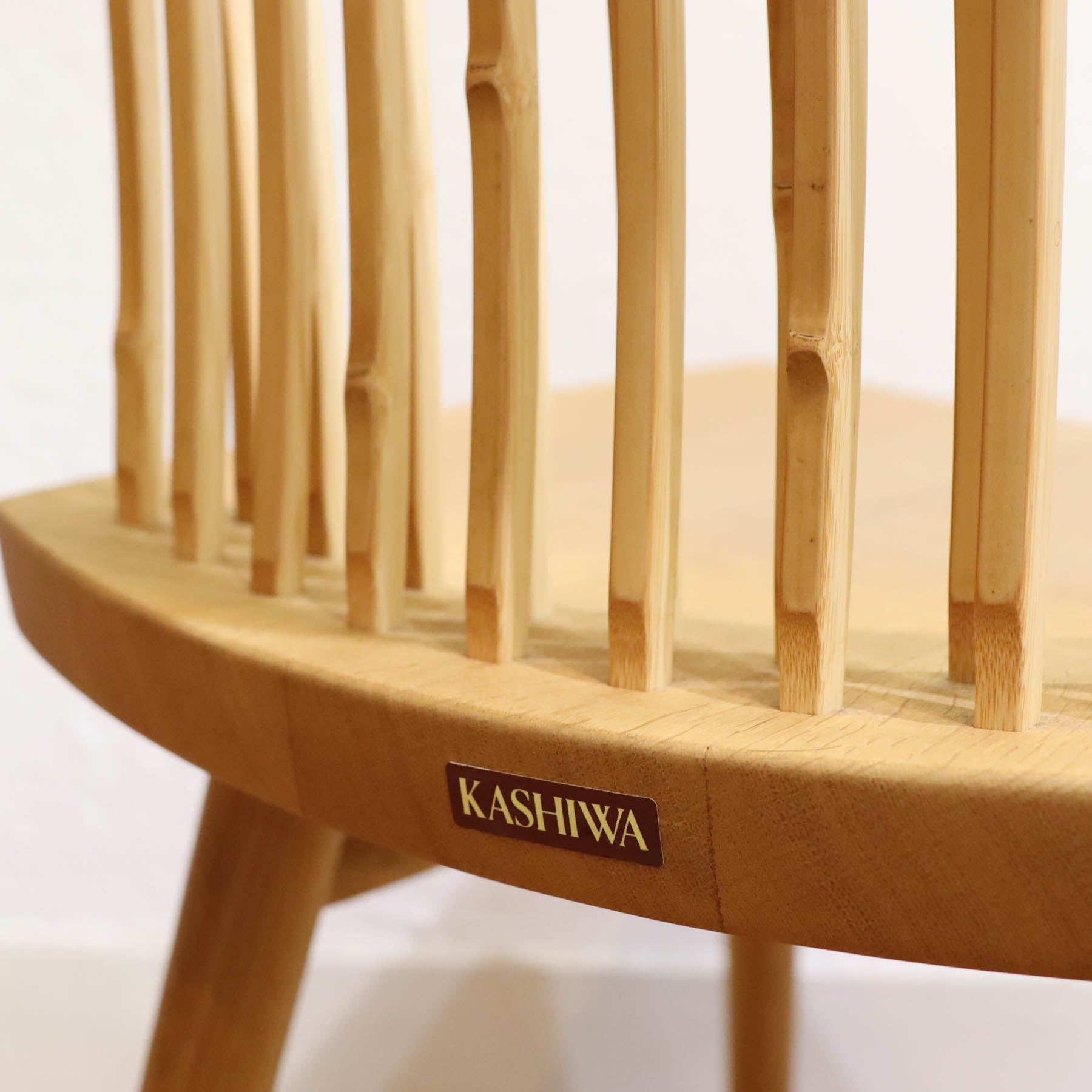 柏木工/KASHIWA｜ダイニングチェア 竹 ナラ無垢材 住宅展示場展示品