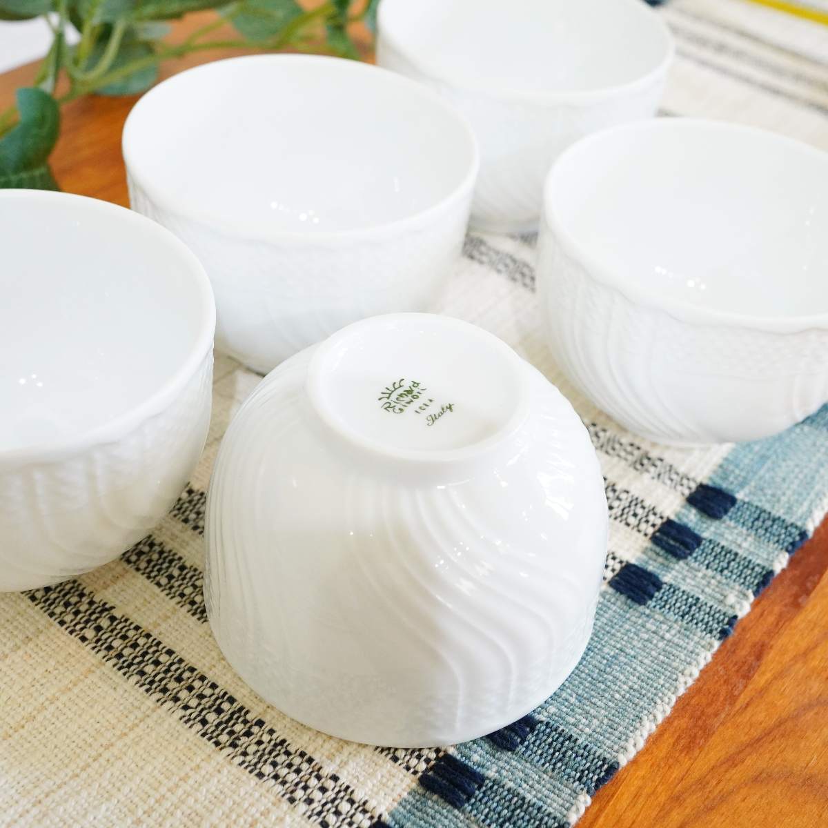 リチャードジノリ / Richard Ginori ベッキオ 湯呑 5個セット ホワイト