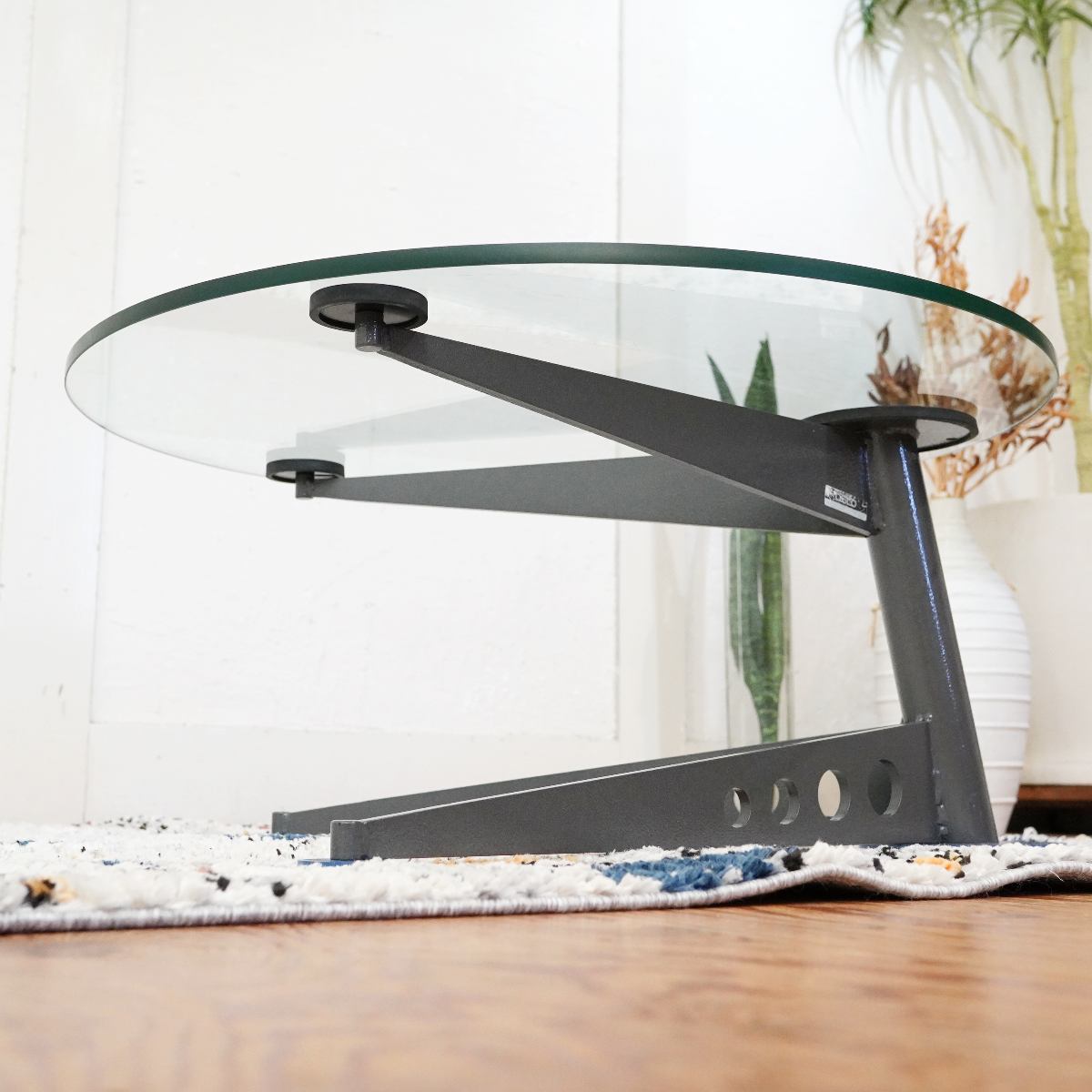 オスロ / OSLO ガラスローテーブル ポストモダン ミッドセンチュリー