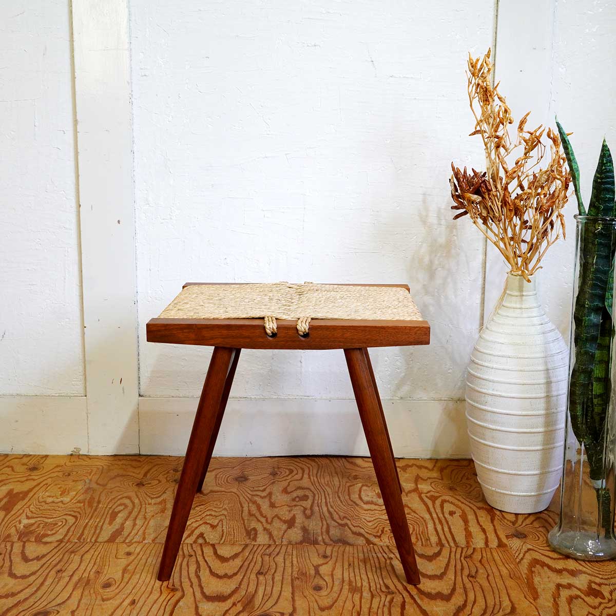 桜製作所 グラスシートスツール ジョージ・ナカシマ い草