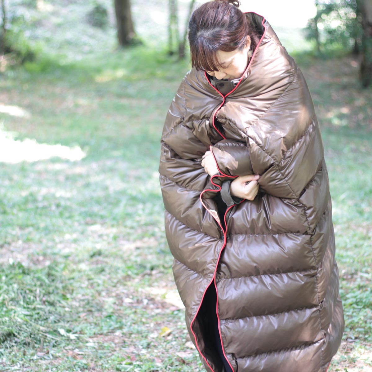 残り3つ！Puffy Kachula ブランケット カラー：ブラック＆レッド 残り