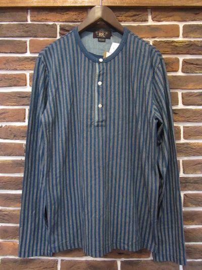 RRL等の通販サイト【RHYTHM】RRL(ダブルアールエル) L/S INDIGO STRIPE
