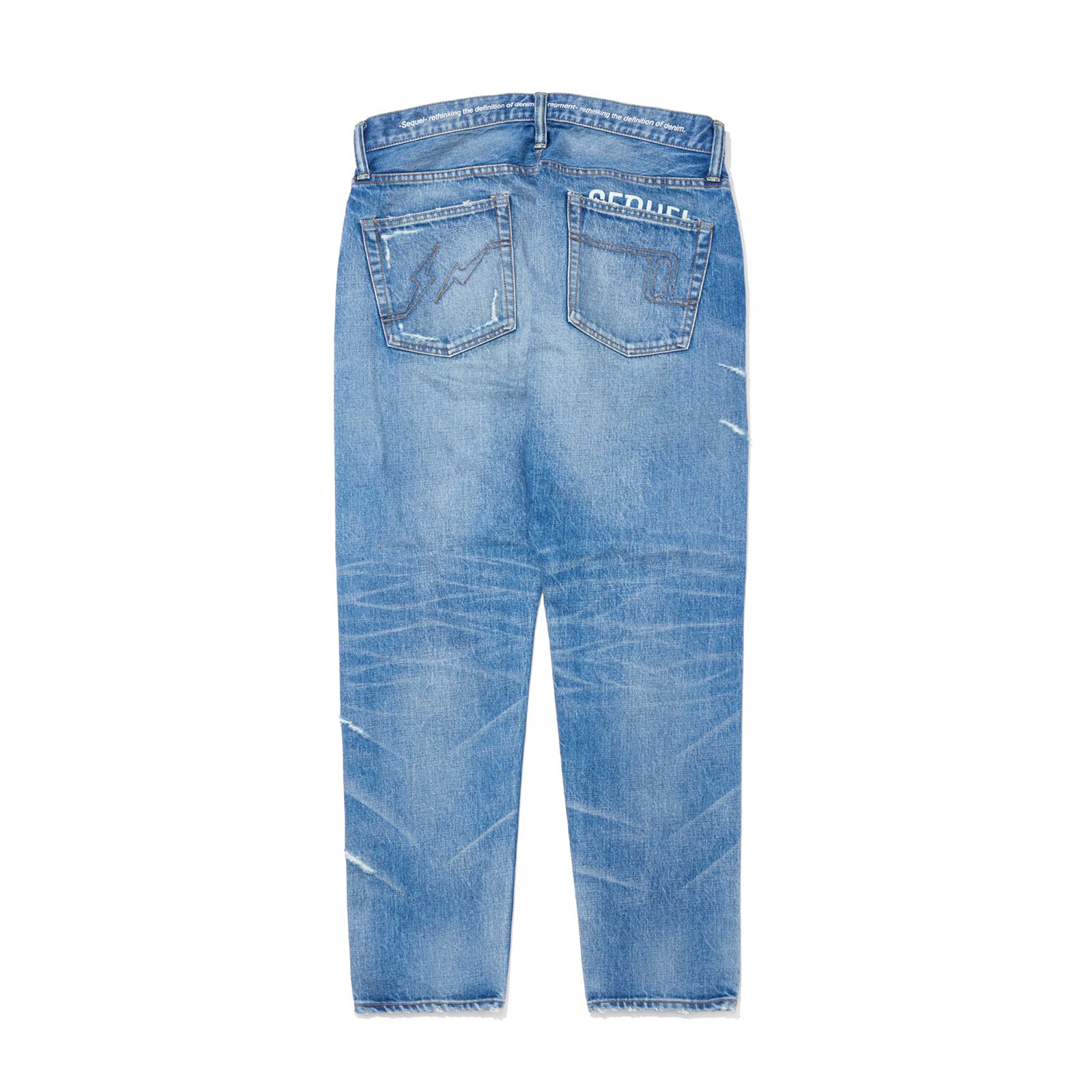 SEQUEL - SQ-25SS-PT-07 x FRAGMENT DAMAGE DENIM PANTS INDIGO | River