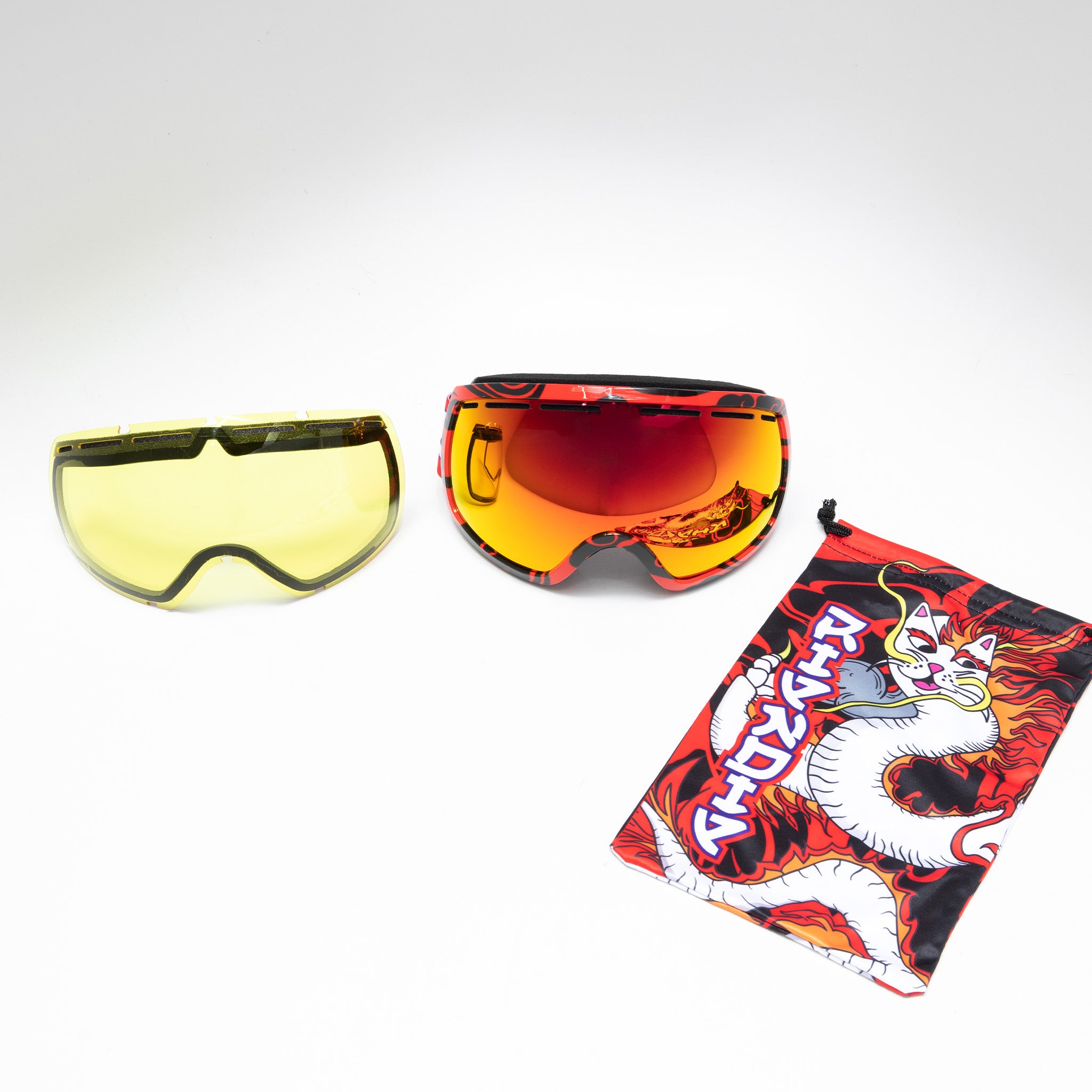 Dragonerm Snow Goggles (Red) – RIPNDIP