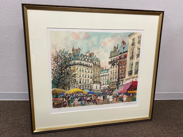 児玉 幸雄『広場の人々』リトグラフをお譲り頂きました ｜骨董品買取