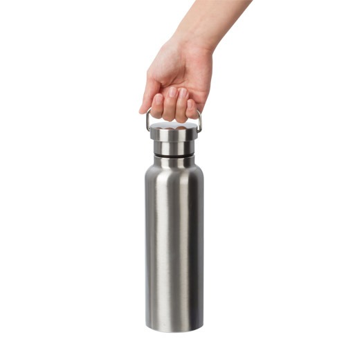 ステンレスダブルウォールボトル(500ml)(黒) | 販促品・ノベルティなら