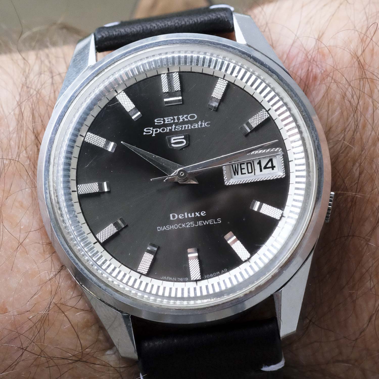 Seiko 5 Sportsmatic Deluxe 7619-7070, 1966 | Watch & Vintage