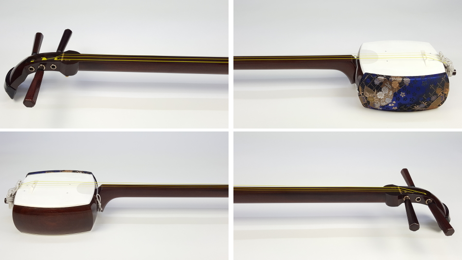 美品 津軽三味線 鼈甲撥 楽器ケース 予備弦 付属 和楽器 美品 津軽