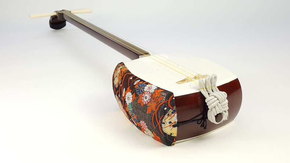 民謡三味線和楽器地唄 太さ2.8cm正寸 天然皮 丸打ち胴3分割