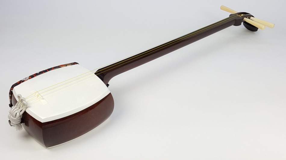 中古三味線】地唄紅木三味線・象牙糸巻き付（厳選品）【和楽器市場】