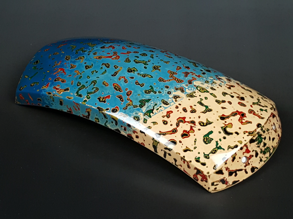 津軽胴掛け（津軽塗り）・緑／貝入り