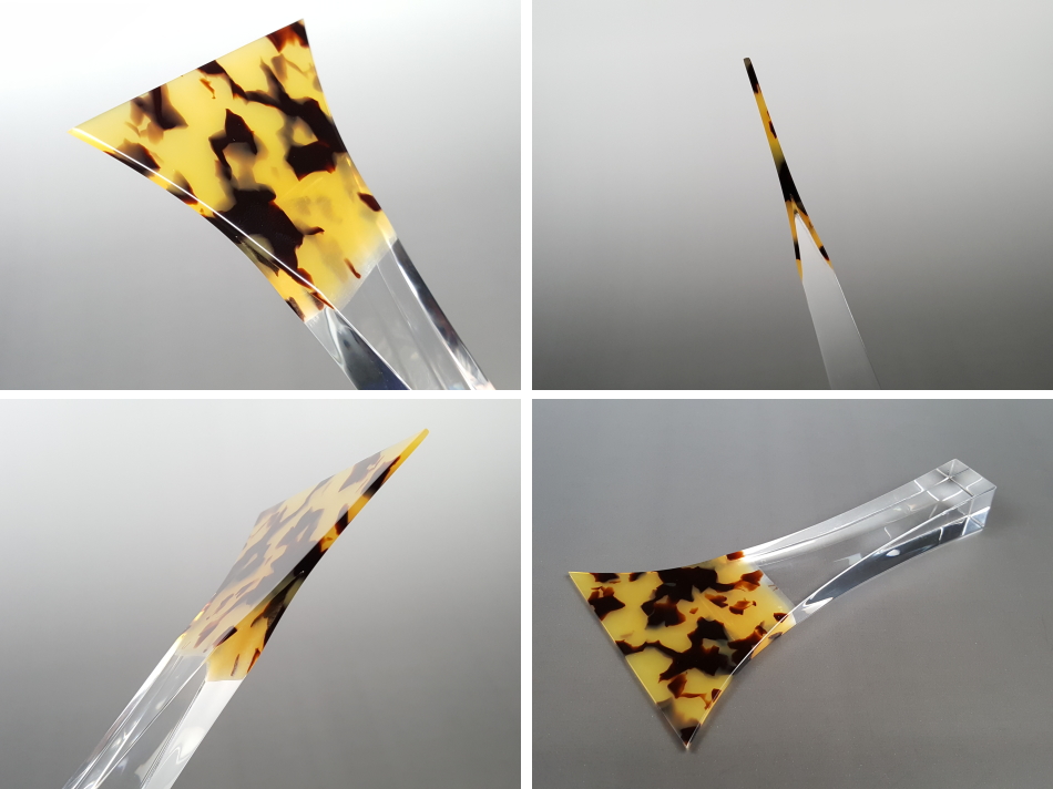 津軽三味線撥（バチ）（鼈甲調・NEO）超軽量モデル 手元アクリル【和