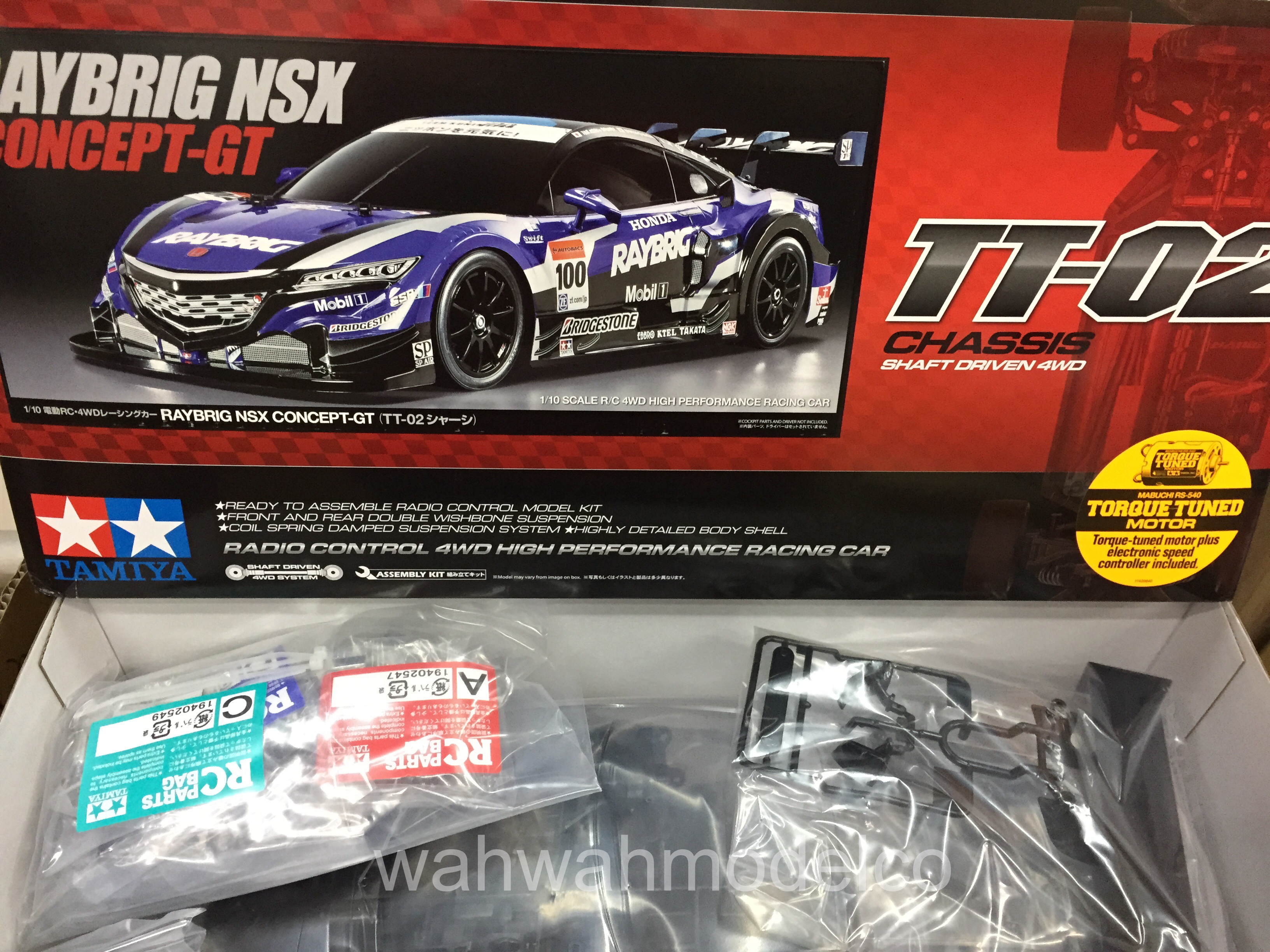 TAMIYA 58599 1/10 RC Car Series RAYBRIG NSX CONCEPT-GT (TT-02