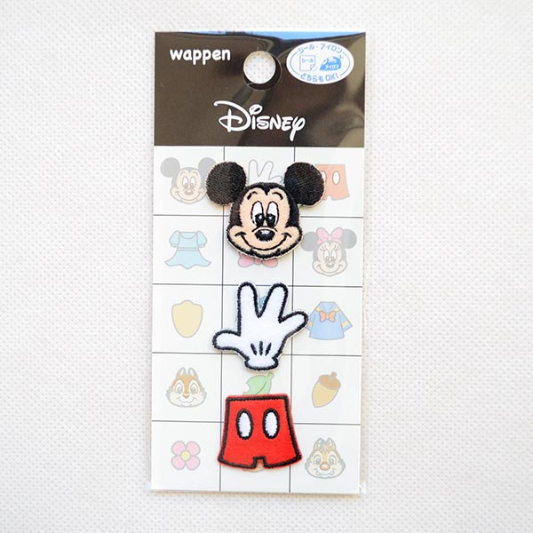 ワッペン ディズニー ミッキーマウス(3枚組) | ワッペン・アップリケ